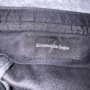 Ermenegildo Zegna Wool Trousers | Gray | Size 34R | Luxury Italian Tailoring
